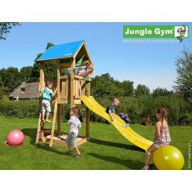 Jungle Gym Castle kerti játszótér csúszdával és ajándék vágással