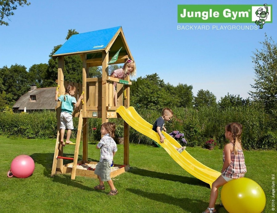 Jungle Gym Castle kerti játszótér csúszdával és ajándék vágással