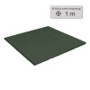 ReFlex Playzone30 esésvédő gumilap - 3x100x100 cm, zöld