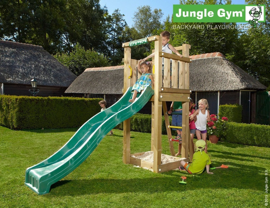 Jungle Gym Tower kerti játszótér csúszdával és ajándék vágással