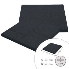 ReFlex Step 2in1 gumilap, 3x40x40, fekete