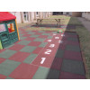 ReFlex Playzone30 esésvédő gumilap - 3x50x50, zöld