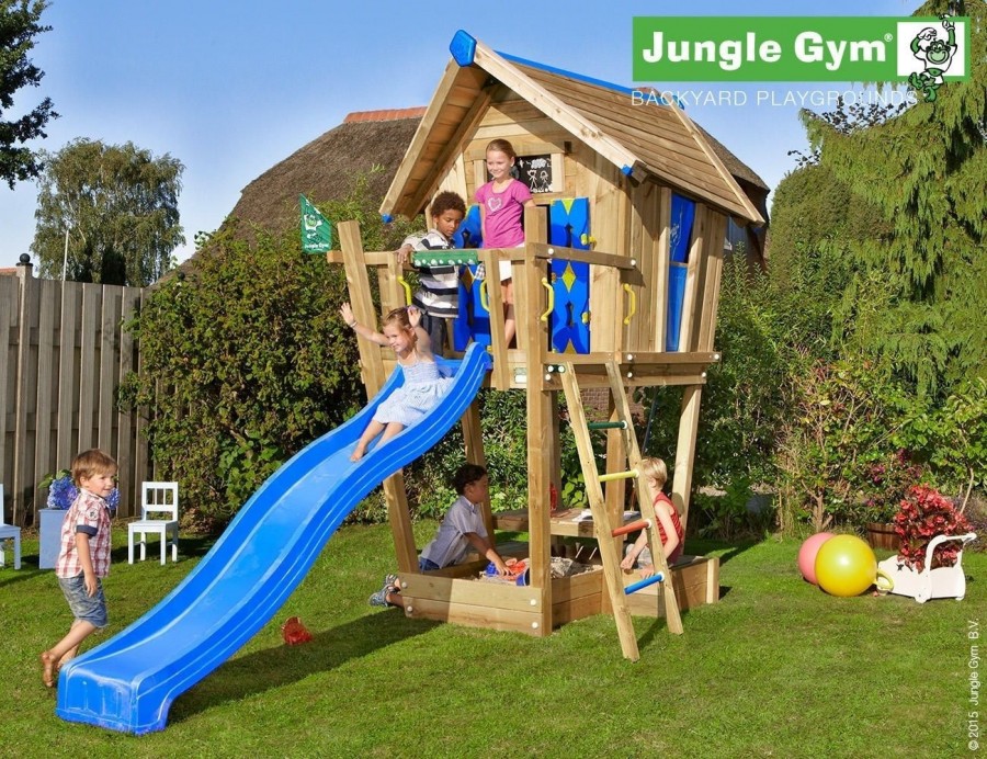 Jungle Gym Crazy Playhouse platform kerti játszótér ajándék vágással